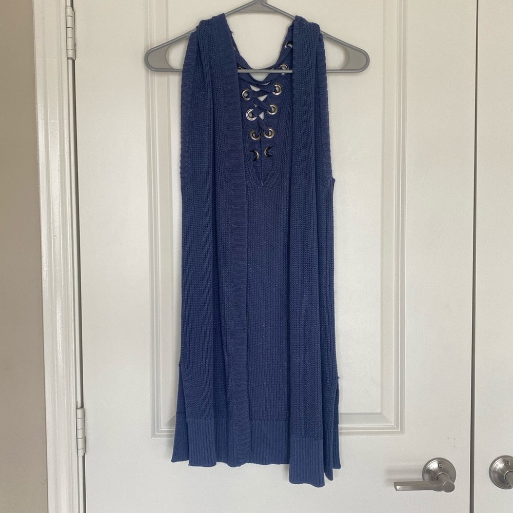 Dark blue cardigan